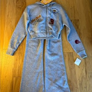 Cult of Individuality Gray Jumpsuit with Patches